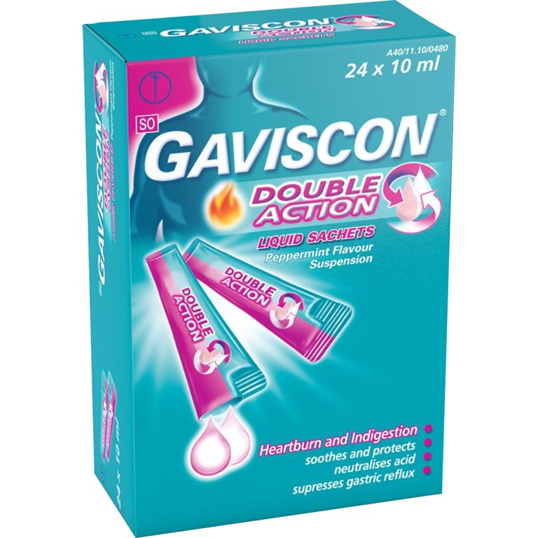 10319 - GAVISCON LIQUID SACHETS DOUBLE ACTION 24's