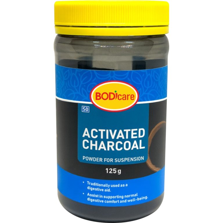 10512 - BODICARE ACTIVATED CHARCOAL 125G