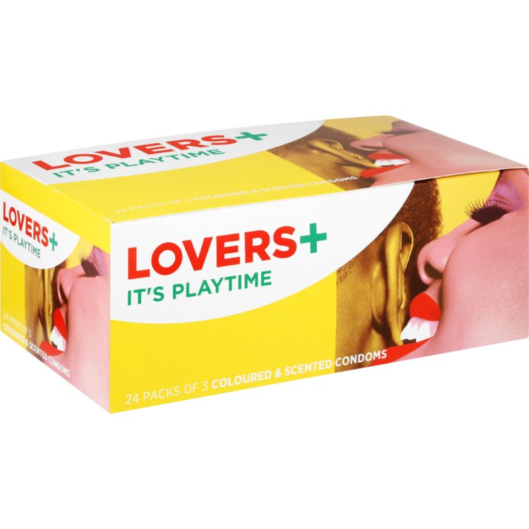 2214 - LOVERS PLUS CONDOMS COLOURED & FLAVOURED 24X3'S_1