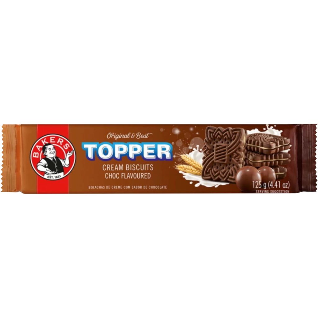 Bakers Topper Biscuits 12x125g - Chocolate