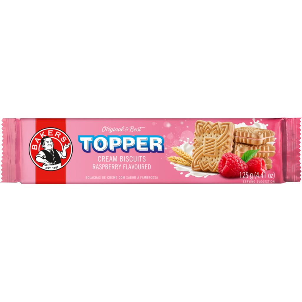 Bakers Topper Biscuits 12x125g - Raspberry