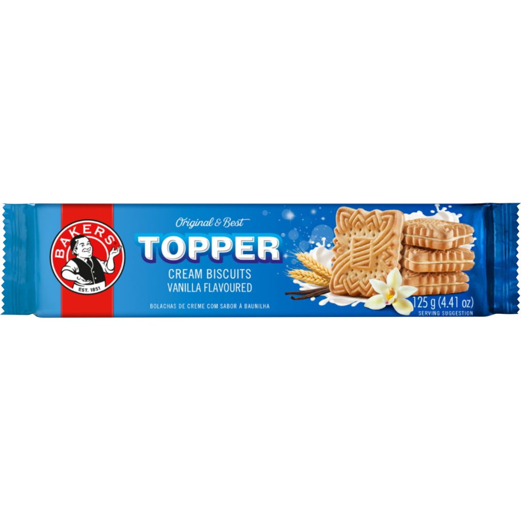 Bakers Topper Biscuits 12x125g - Vanilla