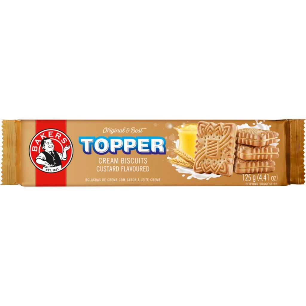 Bakers Topper Biscuits 12x125g - Custard