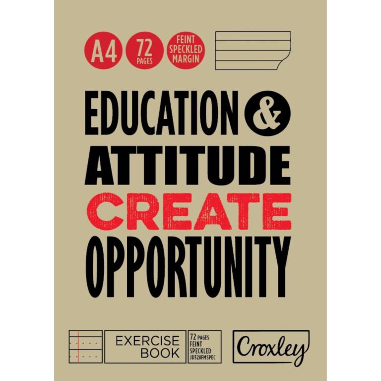 2407 - CROXLEY COLLEGE BOOKS A4 72PG - FEINT