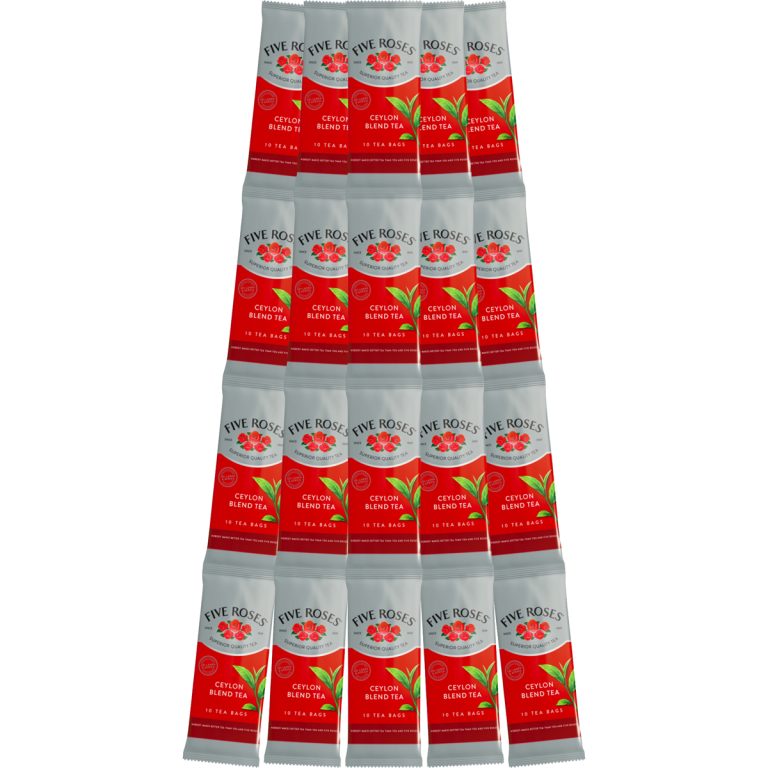 3566 - FIVE ROSES TAGLESS TEABAGS STRIPS 20X10'S