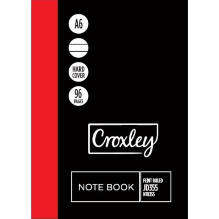 4751 - CROXLEY MEMO BOOKS HARD COVER A6 96PG FEINT