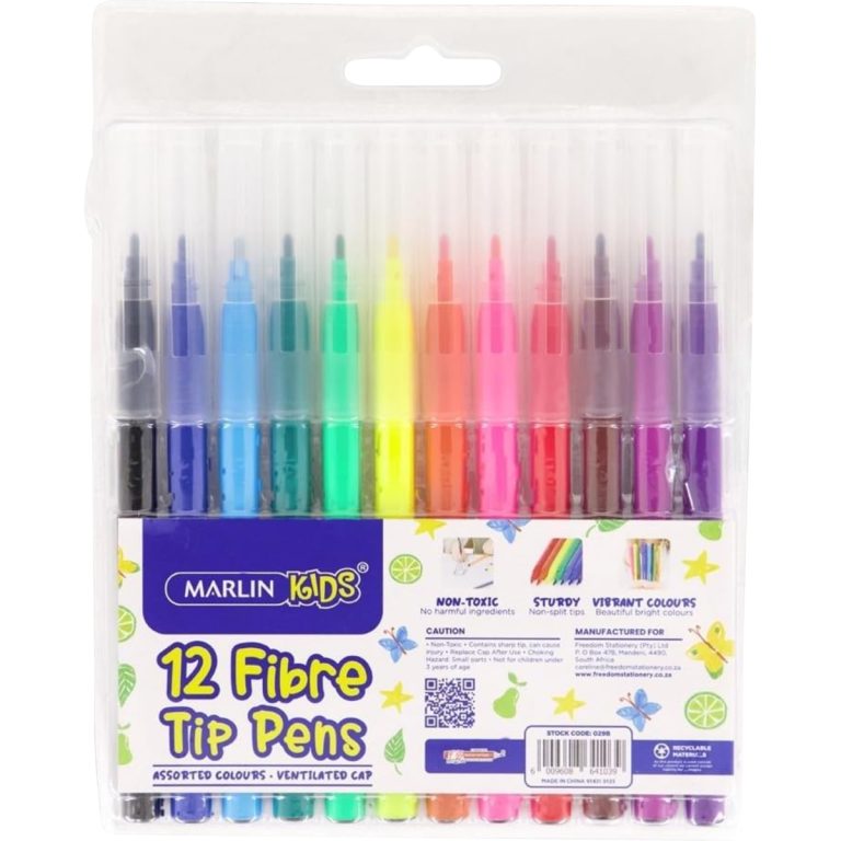 5130 - MARLIN FIBRE TIP PENS 12'S