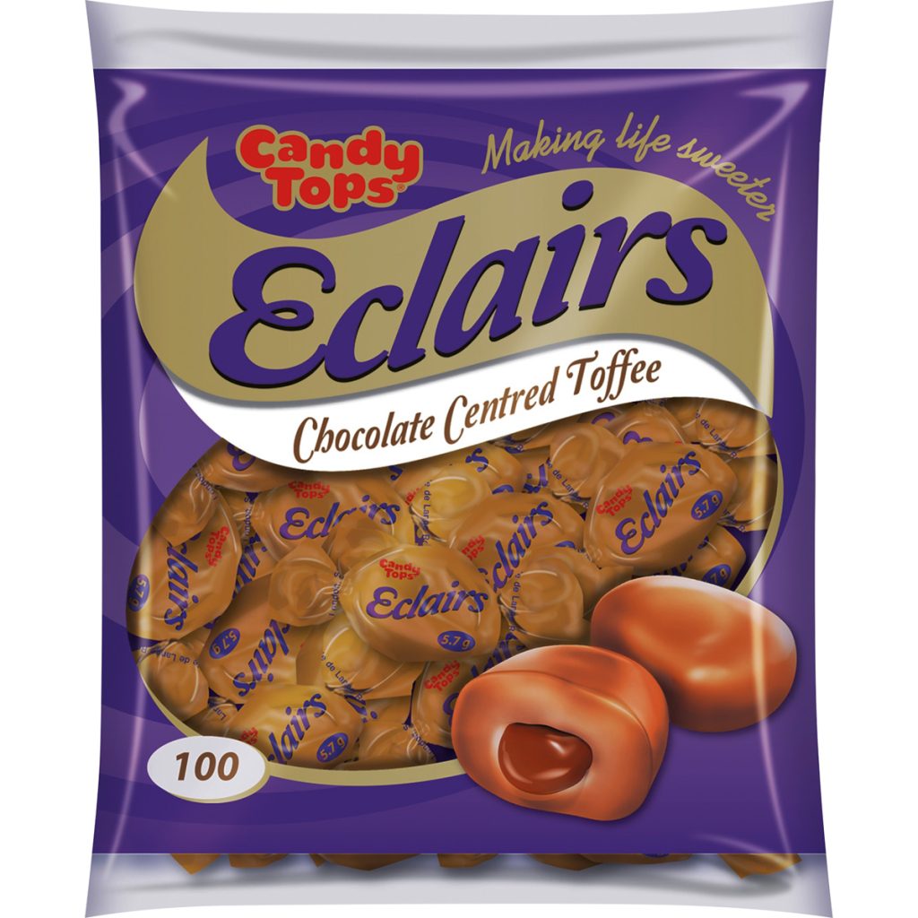 Candy Tops Eclairs 100's - Choc
