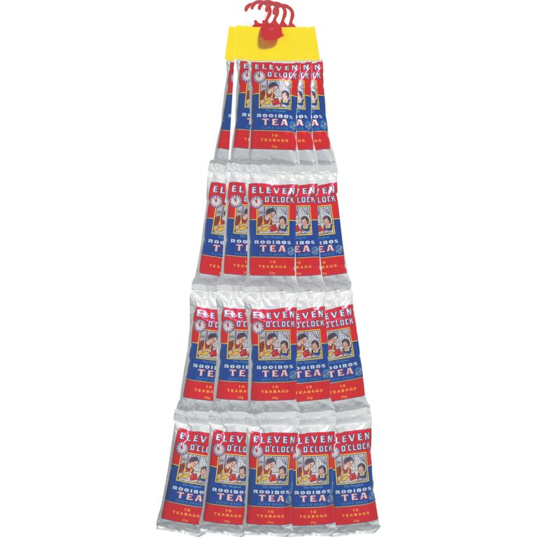 6578 - ELEVEN O' CLOCK TEABAGS STRIPS 20 X 10'S