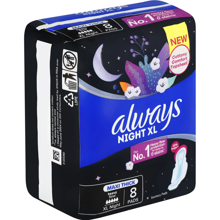 8204 - ALWAYS MAXI PADS - NIGHTS 8's