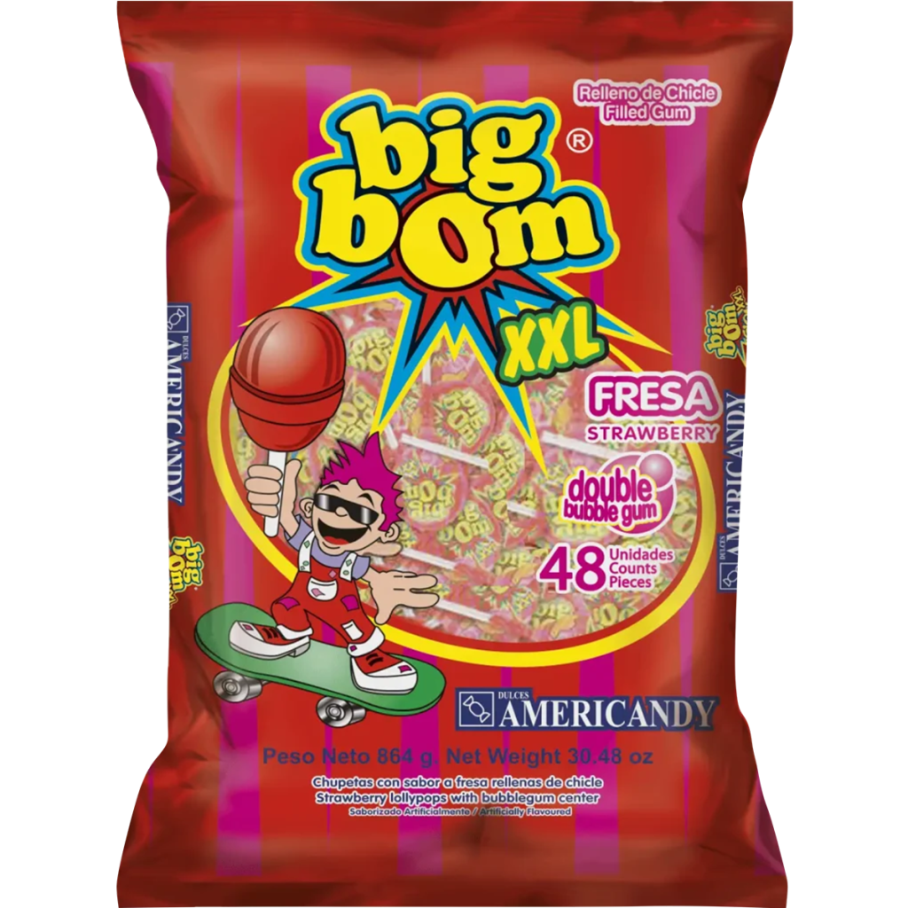 Big Bom Pops 48's - Strawberry
