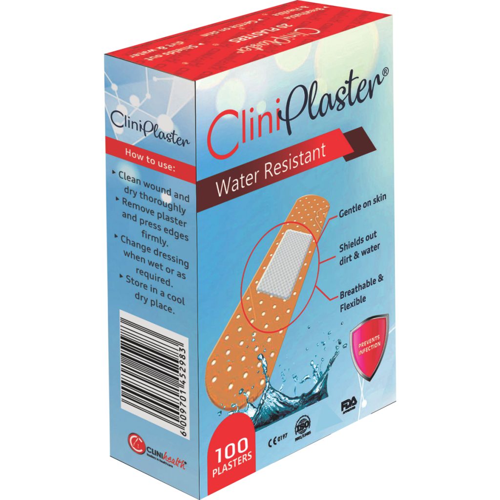 Clini Plasters 100's - Water Resistant