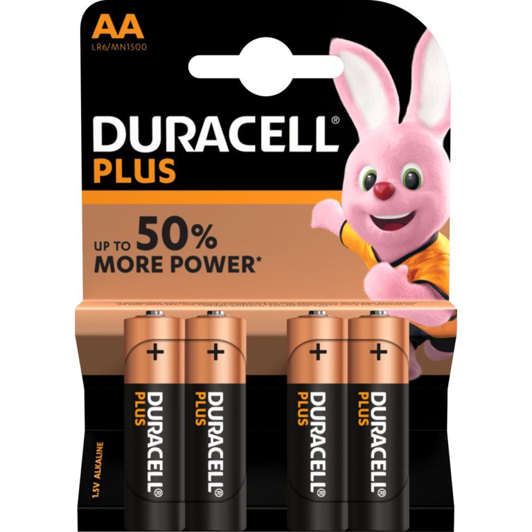 8735 - DURACELL MAINLINE PLUS AA 4'S