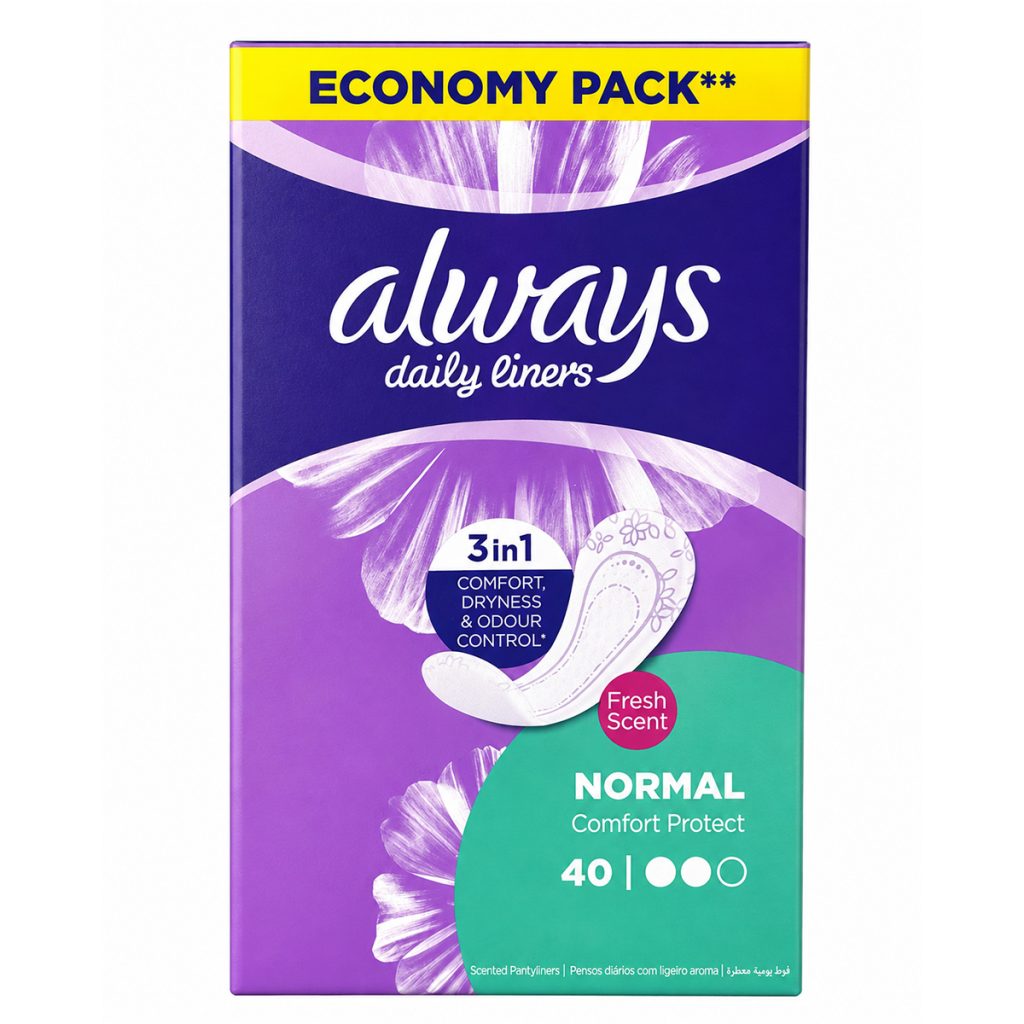 Always Liners Normal 40's - Scented