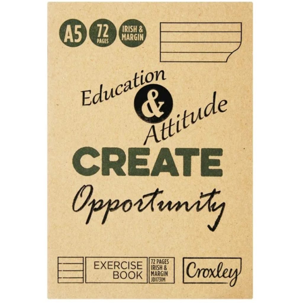 Croxley Exercise Book A5 | 72pg | 20's - Irish