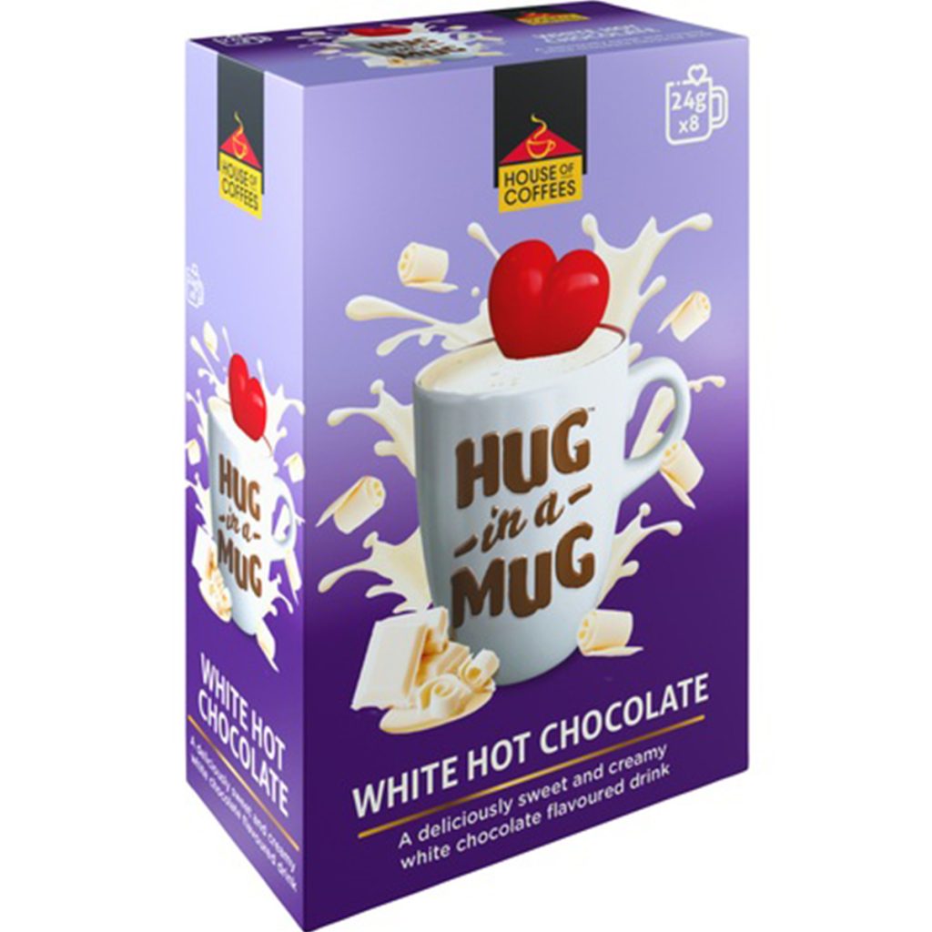 Hug In A Mug Sachets 8x24g - White Hot Chocolate