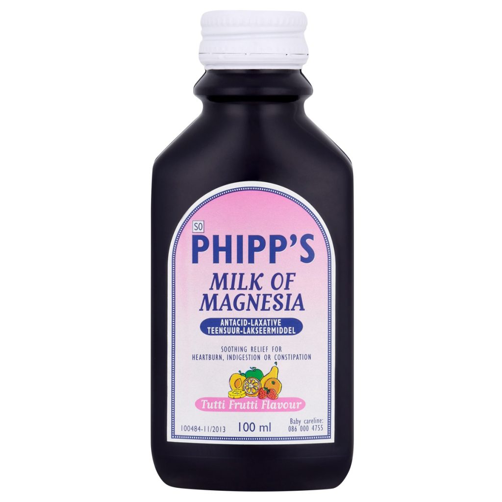 Phipps Milk Of Magnesia 6x100ml - Tutti Frutti