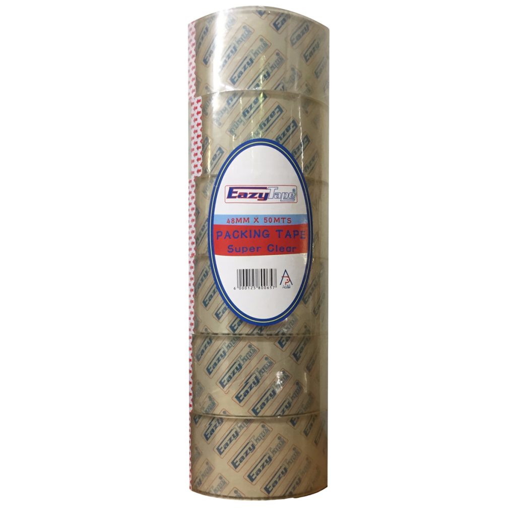 Packaging Tape Clear / Brown 48mm x 50mt (6's) - Clear