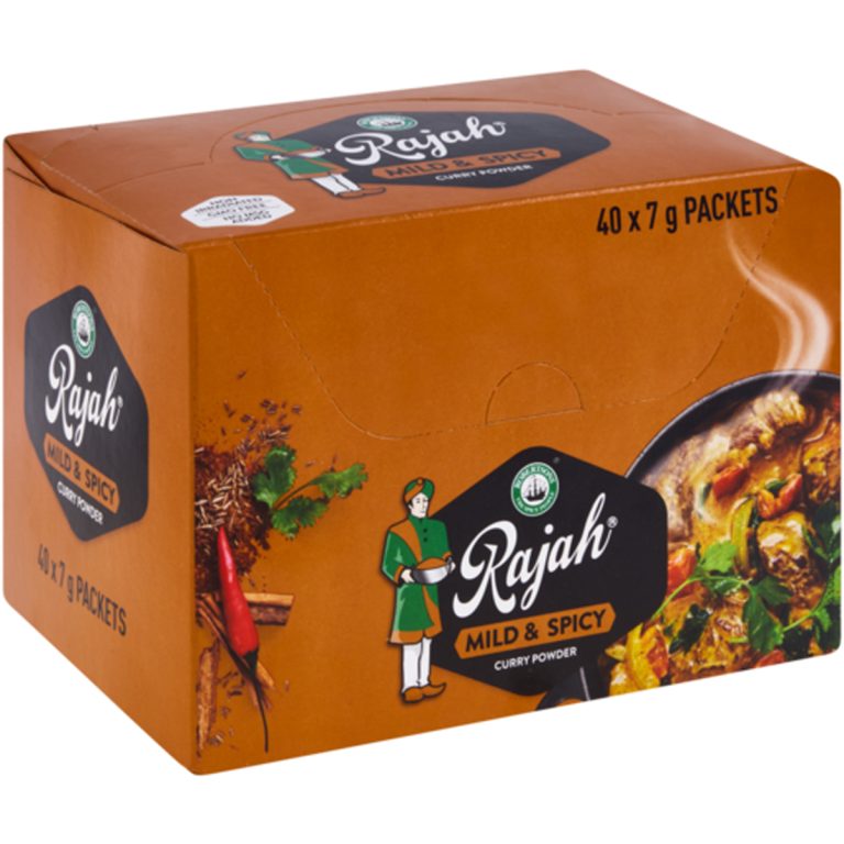 RAJAH ENVELOPE CURRY POWDER - MILD & SPICY 40x7GR