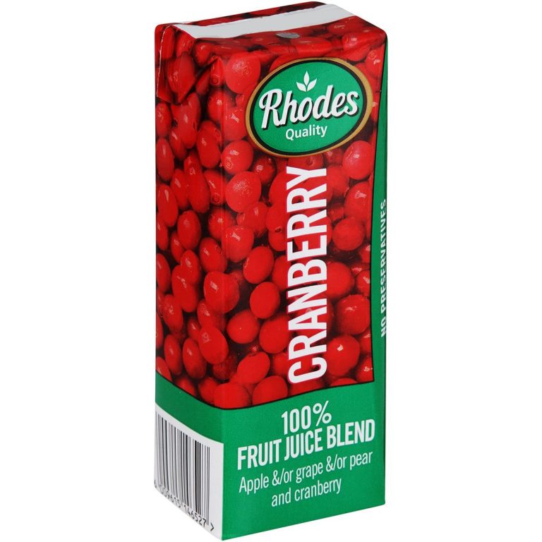 RHODES 100% FRUIT JUICE - CRANBERRY