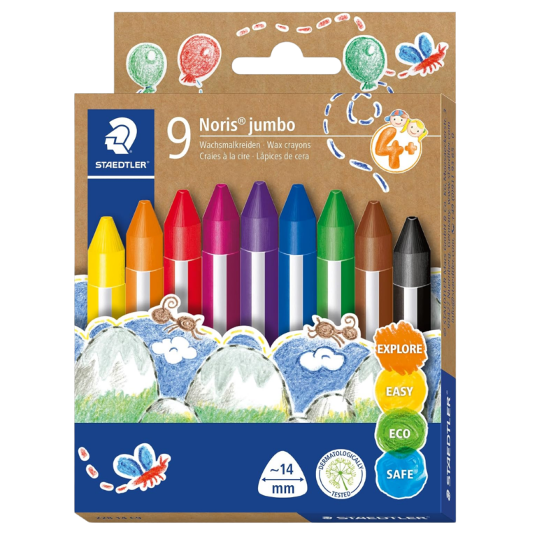 Staedtler Wax Crayons Super Jumbo (Norris Club) 9's