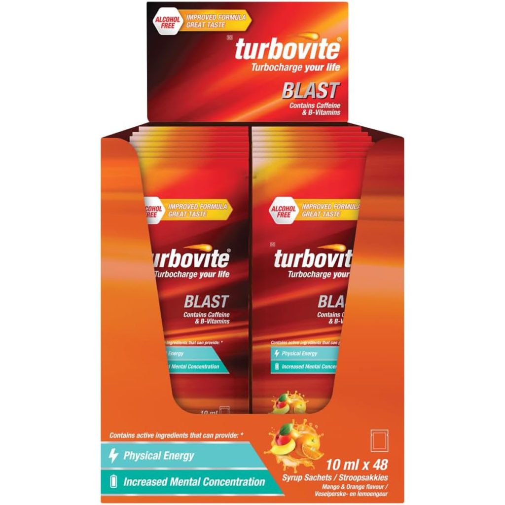 Turbovite Booster Sachets 48x10ml - Blast (Orange)