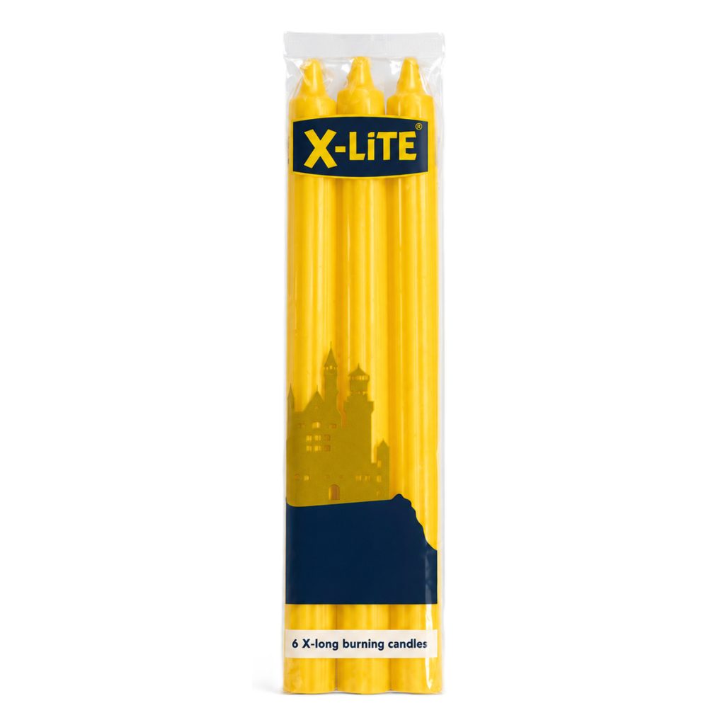 X-Lite Candles 12x6's - Yellow