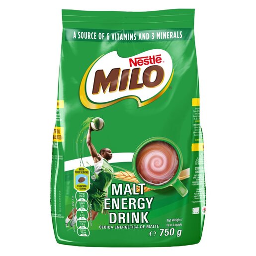 MILO ENERGY DRINK POUCH 750G