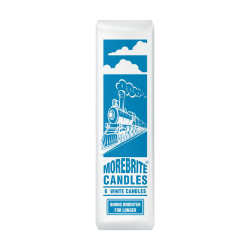 MOREBRITE WHITE CANDLES 25X6'S