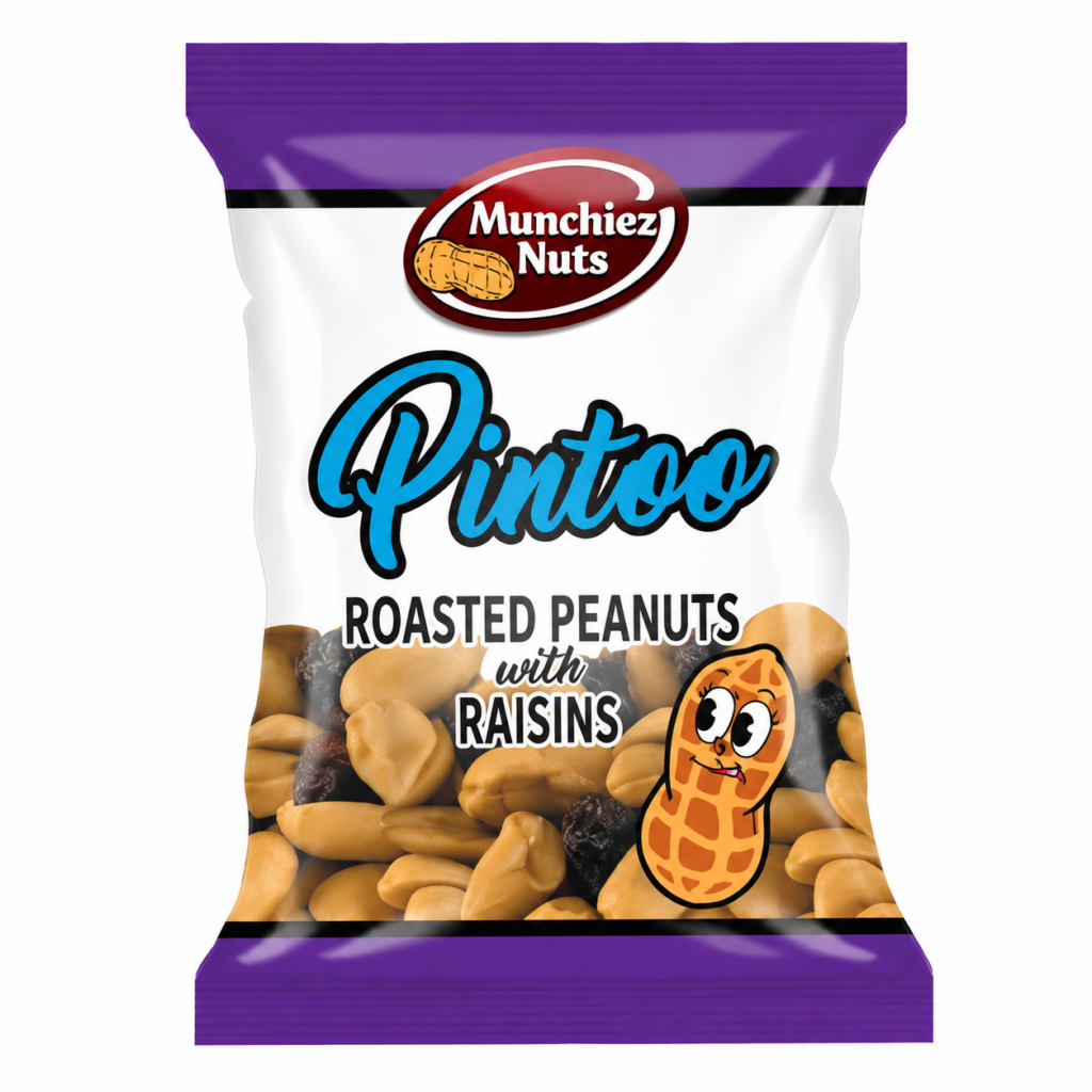 Pintoo Peanuts 36x50g - Peanut & Raisin