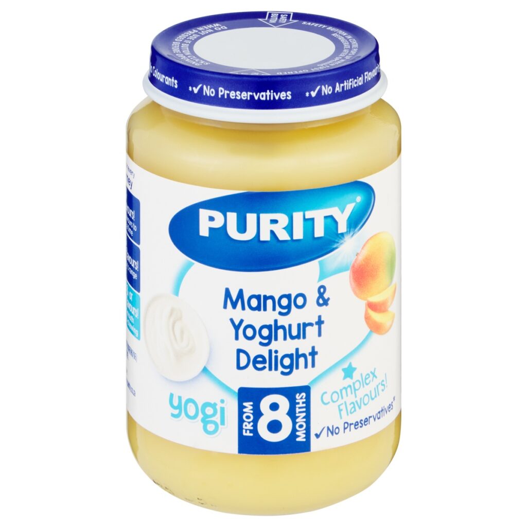 Purity 3rd Baby Food - 6x200ml - Yoghurt Mango