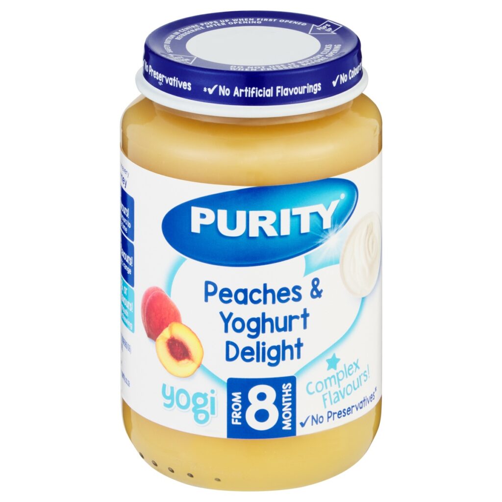 Purity 3rd Baby Food - 6x200ml - Yoghurt Peach Pieces