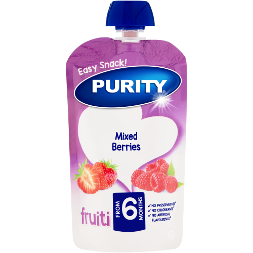 Purity Pureed Baby Food - 12x110ml - Mixed Berries