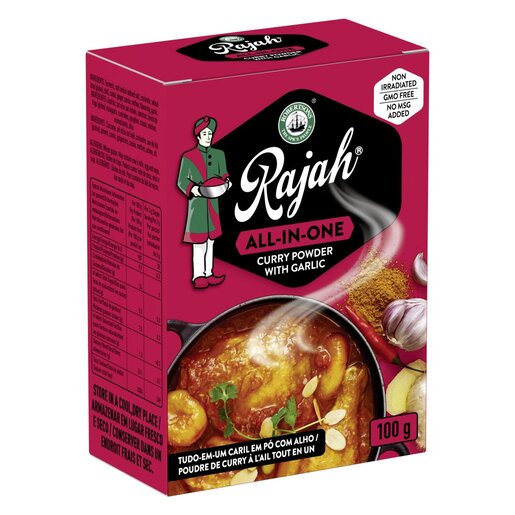 RAJAH CURRY POWDER 100GR - ALL IN ONE GARLIC