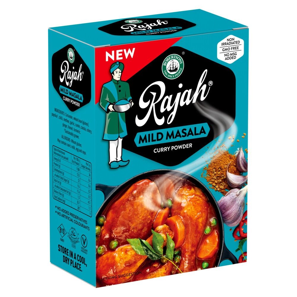 Rajah Curry Powder 10x100g - Mild Masala