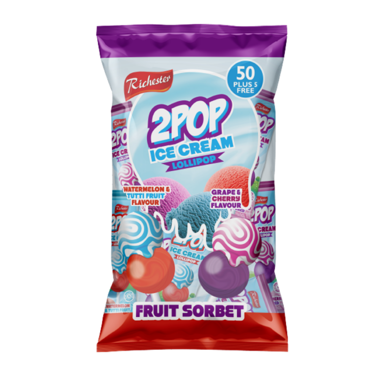 RICHESTER 2POP ICE CREAM LOLLIPOP - FRUIT SORBET