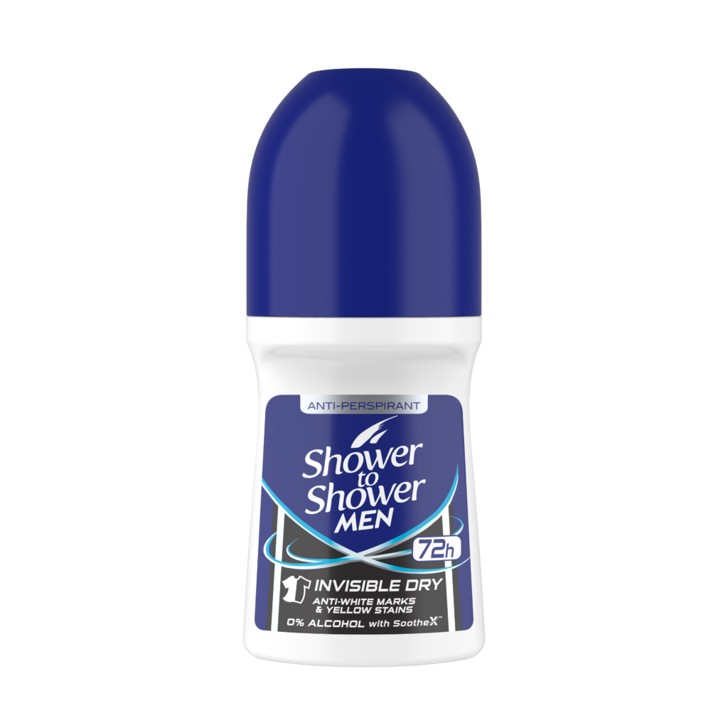 Shower To Shower Men Roll-On 6x50ml - Invisible Dry 5+1