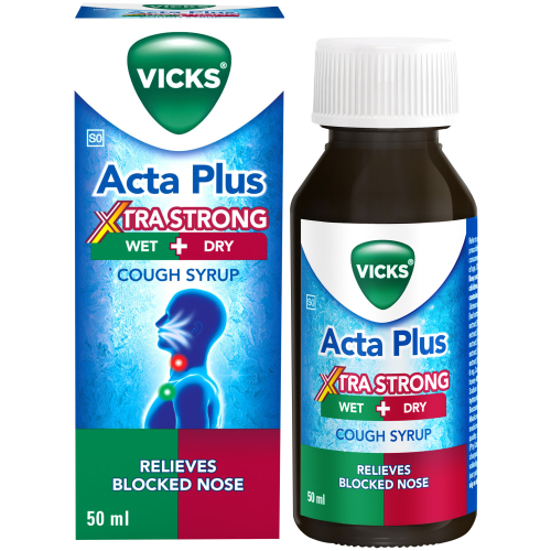 VICKS XTRA STRONG ACTA PLUS SYRUP 50ML