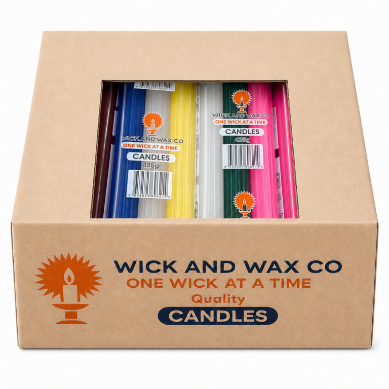 WICK AND WAX CANDLES (RAINBOW)