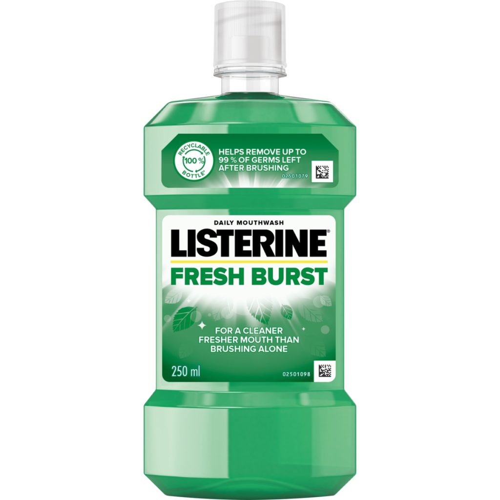 Listerine Mouthwash 6x250ml - Fresh Burst