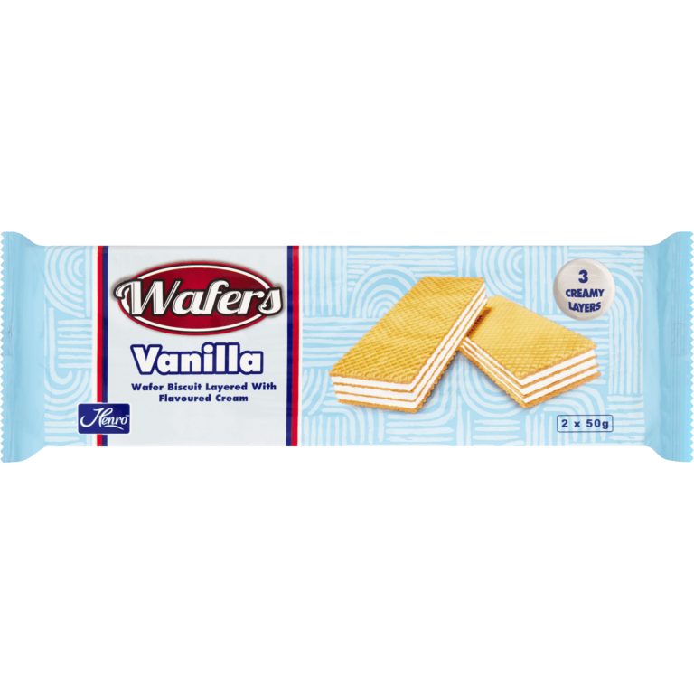 10728 - HENRO WAFERS - VANILLA 100G