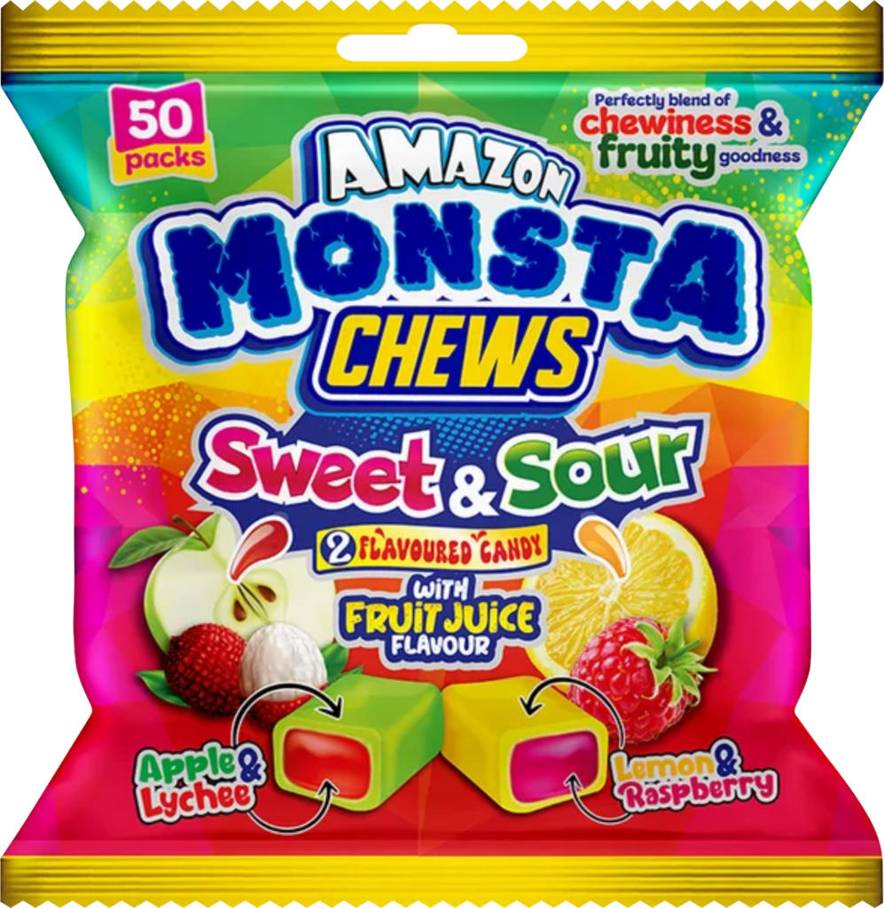 Amazon Monsta Chews 2-in-1 50's - Sweet & Sour