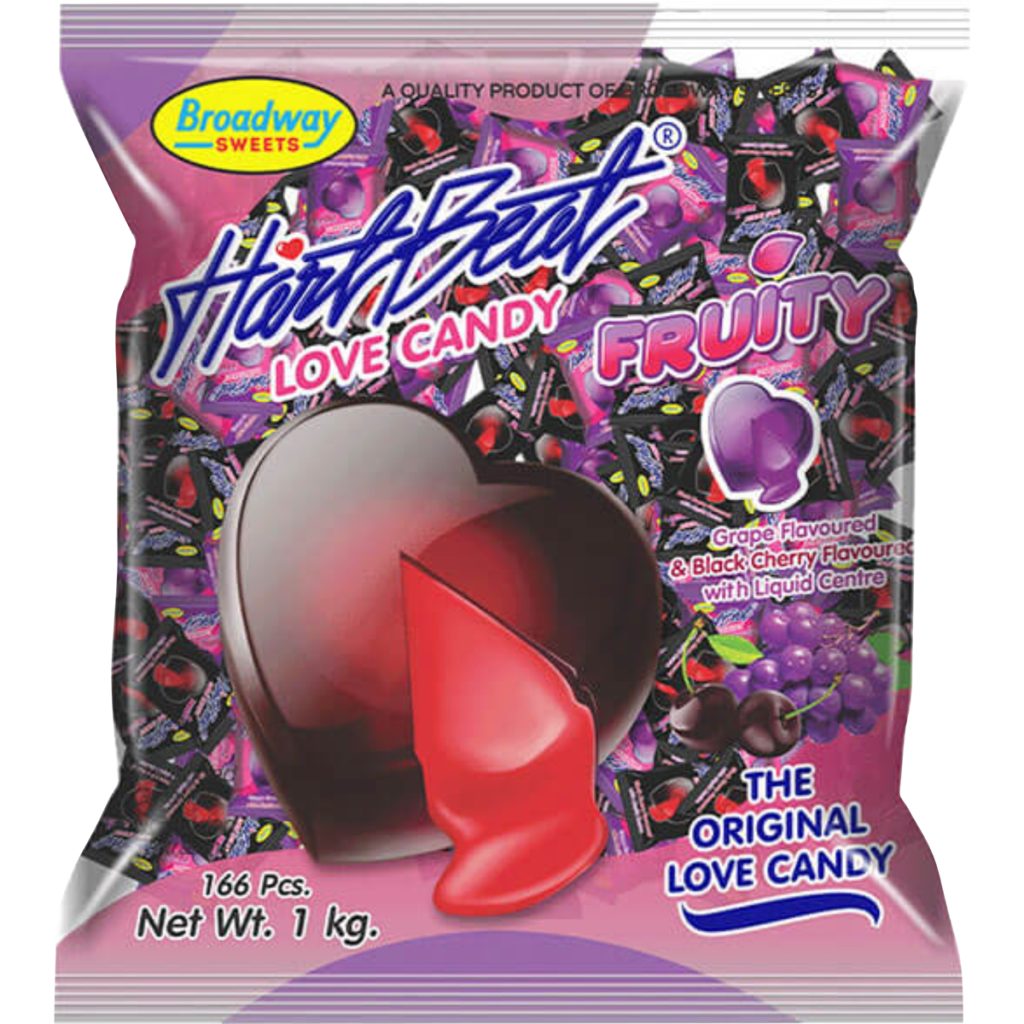 Heartbeat Candy 166's (1kg) - Fruity