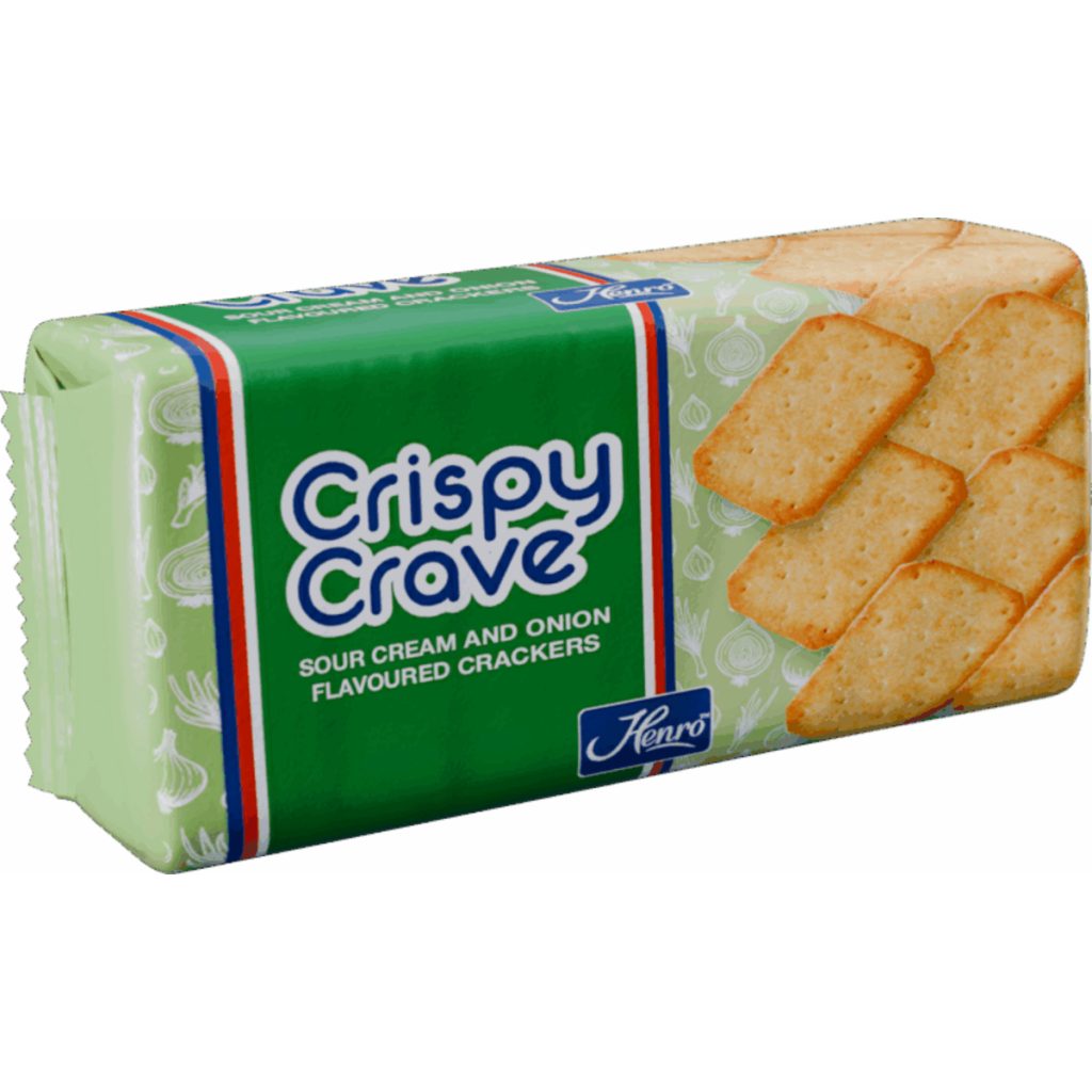 Henro Crispy Craves 24x100g - Sour Cream & Onion
