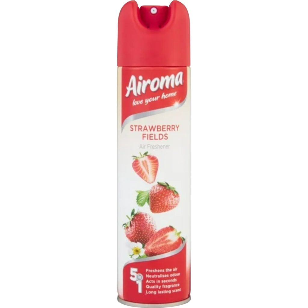 Airoma Air Freshener 6x210ml - Strawberry Fields