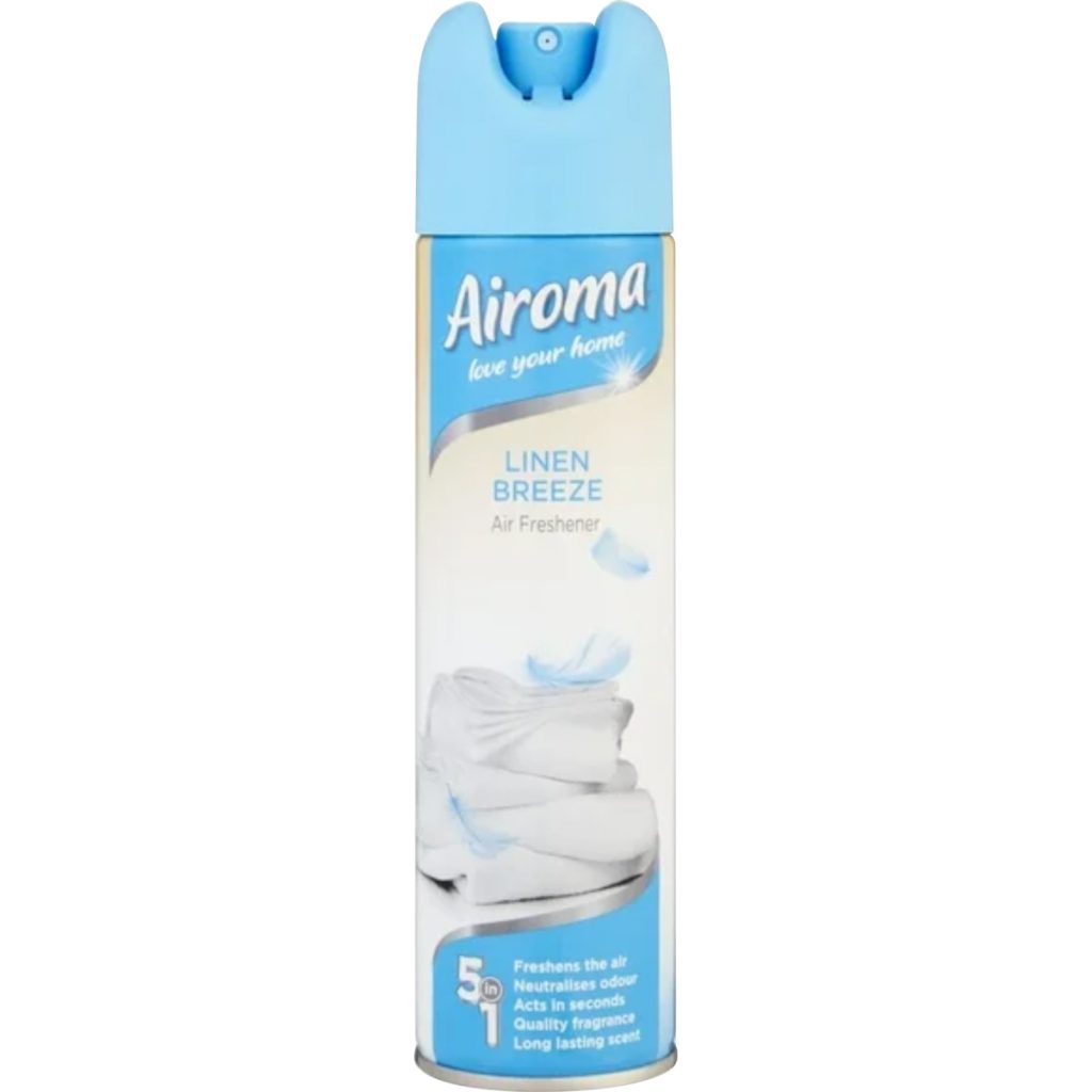 Airoma Air Freshener 6x210ml - Linen Breeze