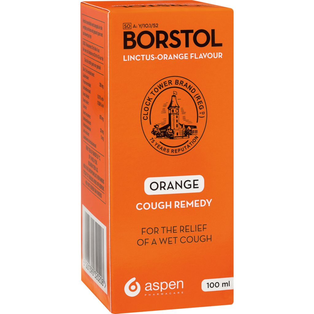Borstol Cough Mixture 6x100ml - Orange