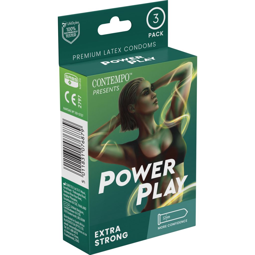 Contempo Condoms 6x3's - Power Play