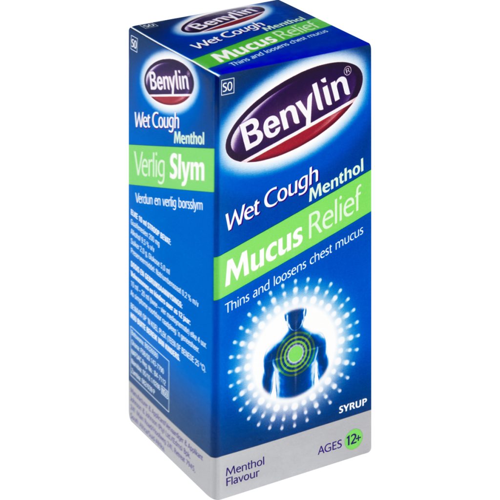 Benylin Wet Cough Syrup 6x50ml - Menthol