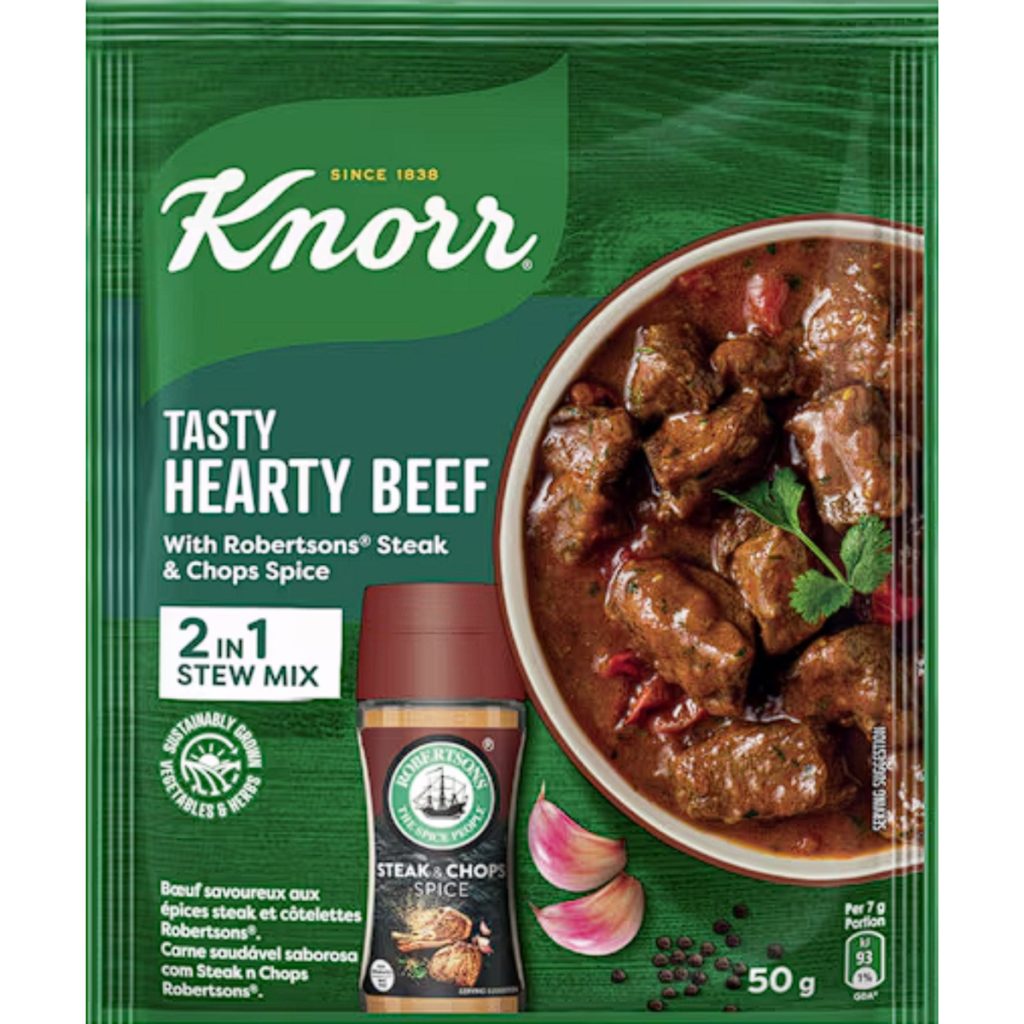 Knorr Tasty Soup 10x50g - Hearty Beef With Steak & Chops